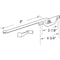Prime-Line Steel Casement Operator, 8 in. Arm, Teardrop Housing, Aluminum, Right (Single Pack) H 4287 - alternate 4